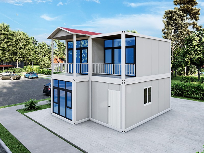 Extended Gable Roof container house (1)